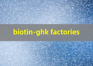 biotin-ghk factories